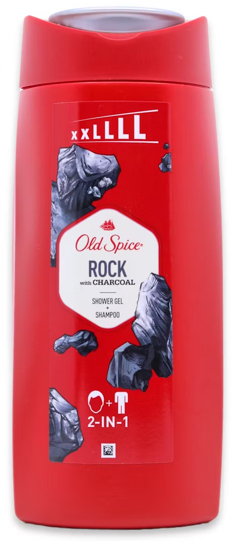 Old Spice Rock With Charcoal Shower Gel + Shampoo 675ml | High Quality Hair Care Product Online - Product Image Old Spice Rock With Charcoal Shower Gel + Shampoo 675ml | High Quality Hair Care Product Online - Product Image